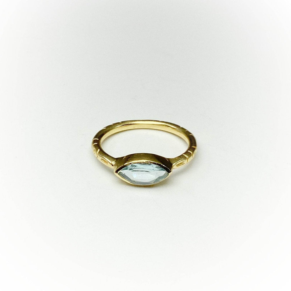 Blue Topaz Ring-Rocks and Gems Canada