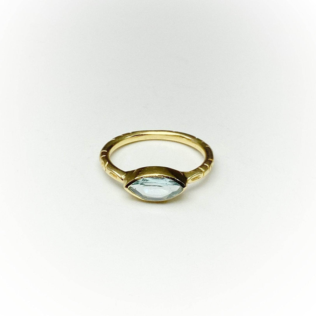 Blue Topaz Ring-Rocks and Gems Canada