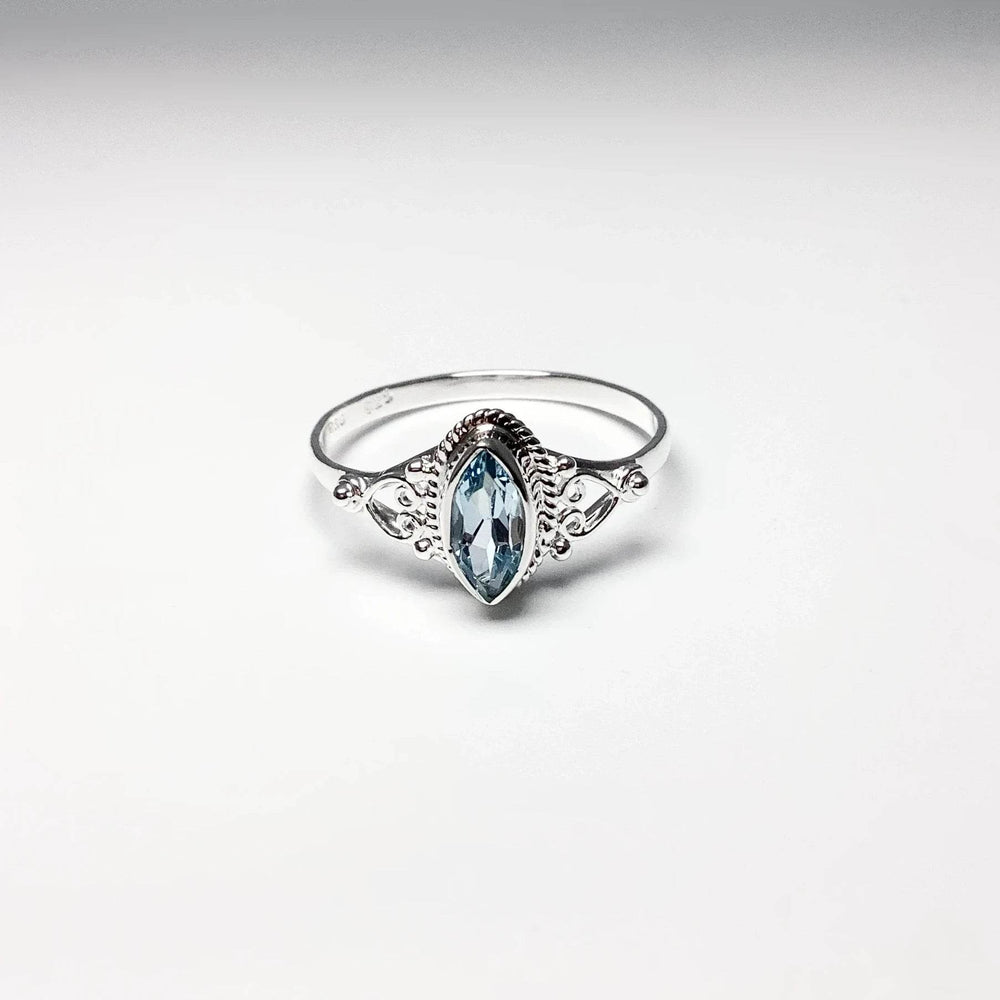 Blue Topaz Ring-Rocks and Gems Canada