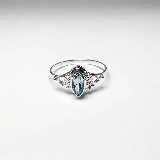 Blue Topaz Ring-Rocks and Gems Canada