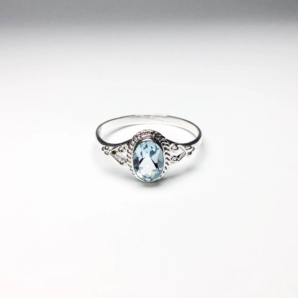 Blue Topaz Ring-Rocks and Gems Canada