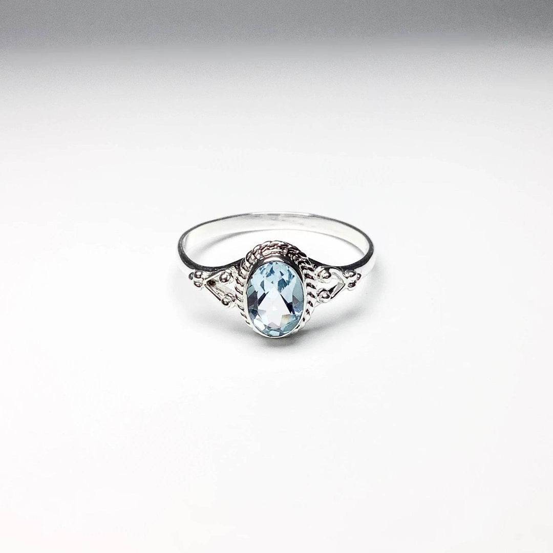 Blue Topaz Ring-Rocks and Gems Canada