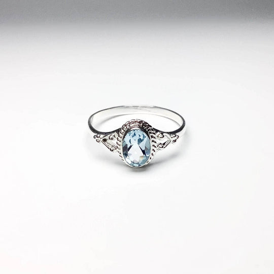 Blue Topaz Ring-Rocks and Gems Canada