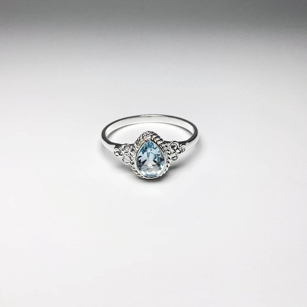 Blue Topaz Ring-Rocks and Gems Canada