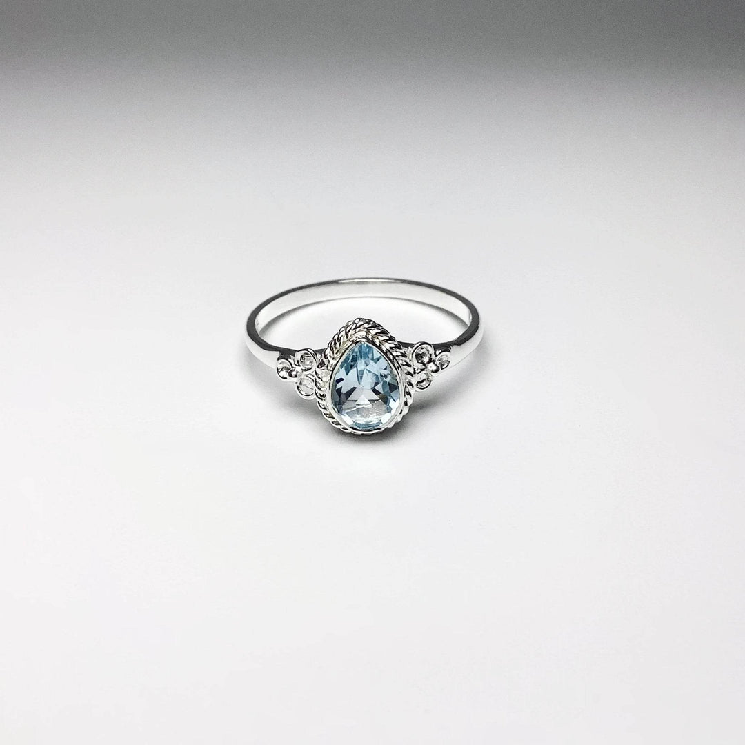 Blue Topaz Ring-Rocks and Gems Canada