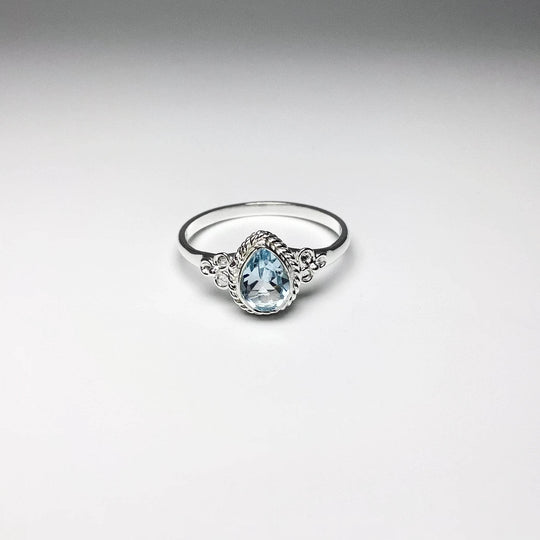 Blue Topaz Ring-Rocks and Gems Canada