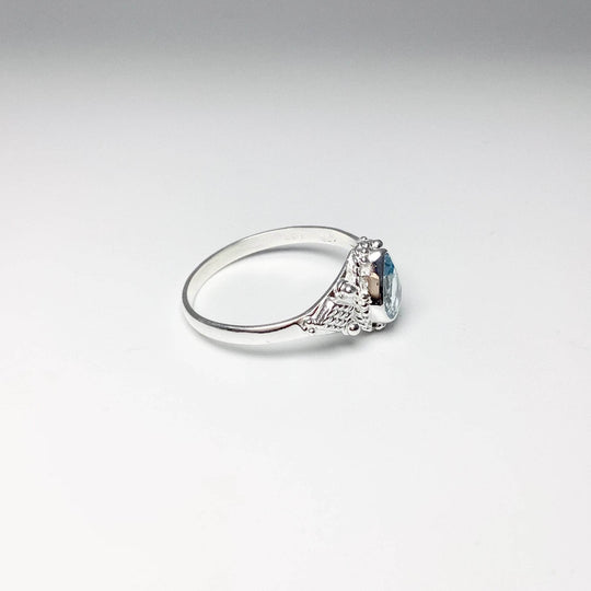 Blue Topaz Ring-Rocks and Gems Canada