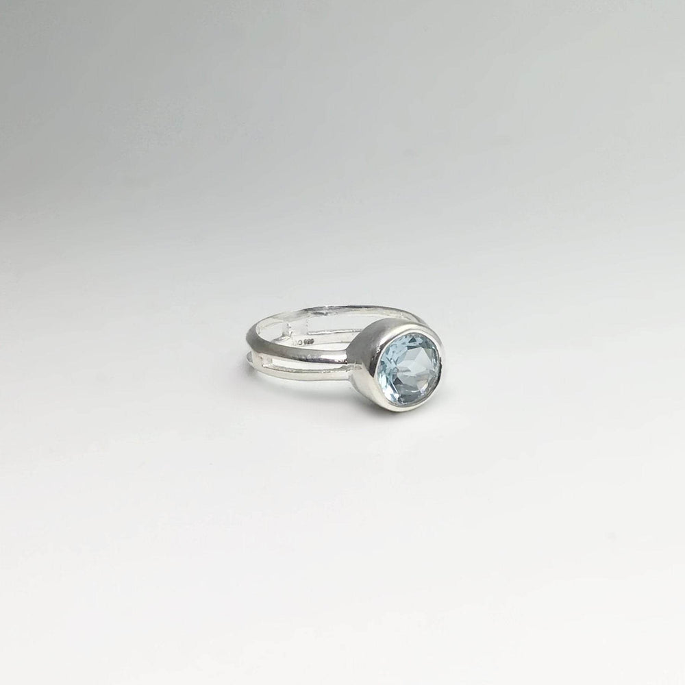 Blue Topaz Ring-Rocks and Gems Canada