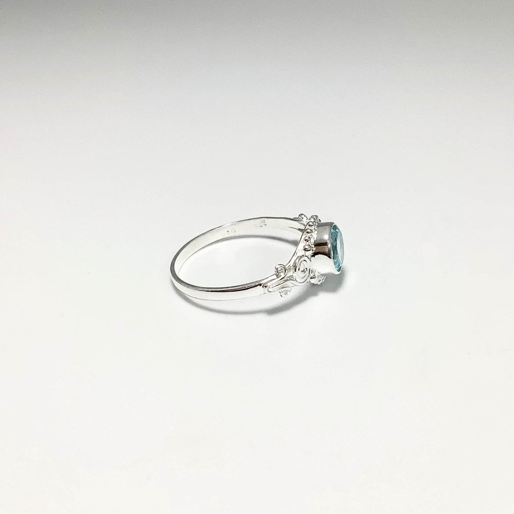 Blue Topaz Ring-Rocks and Gems Canada