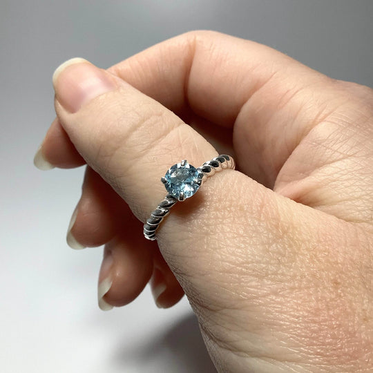Blue Topaz Ring-Rocks and Gems Canada