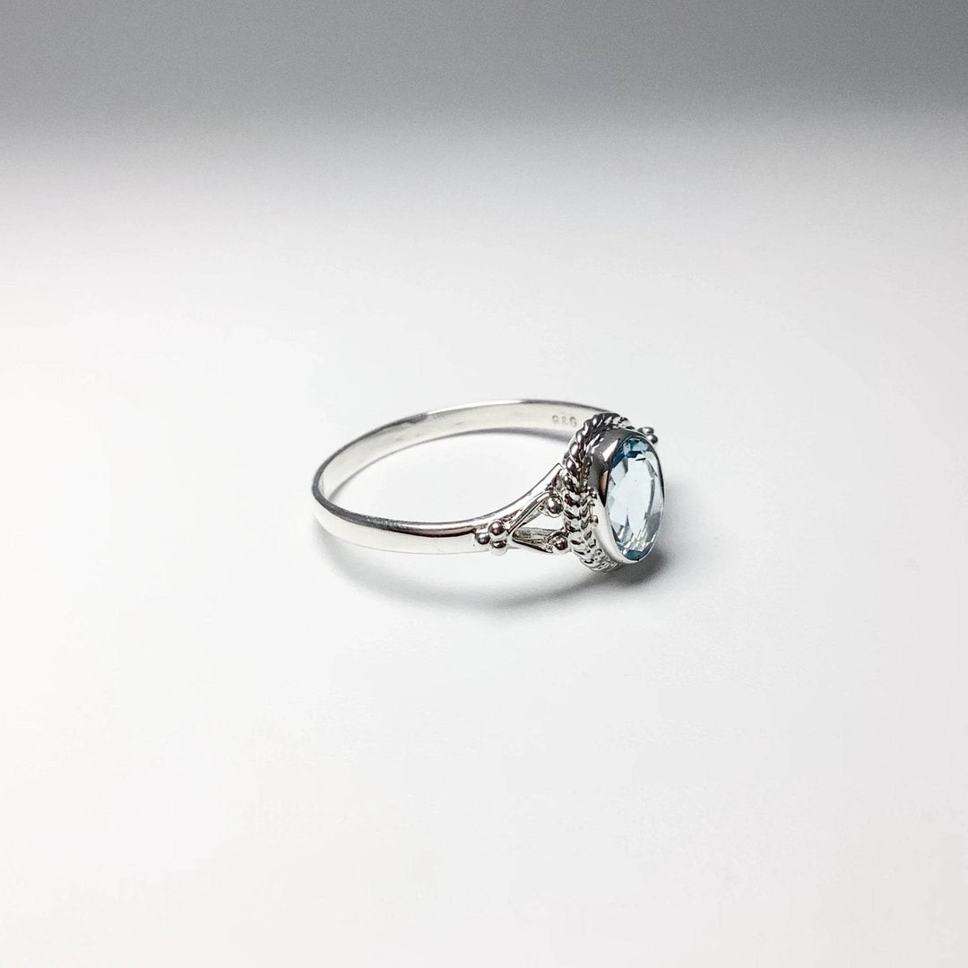Blue Topaz Ring-Rocks and Gems Canada