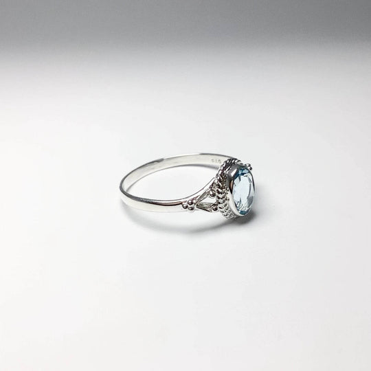 Blue Topaz Ring-Rocks and Gems Canada
