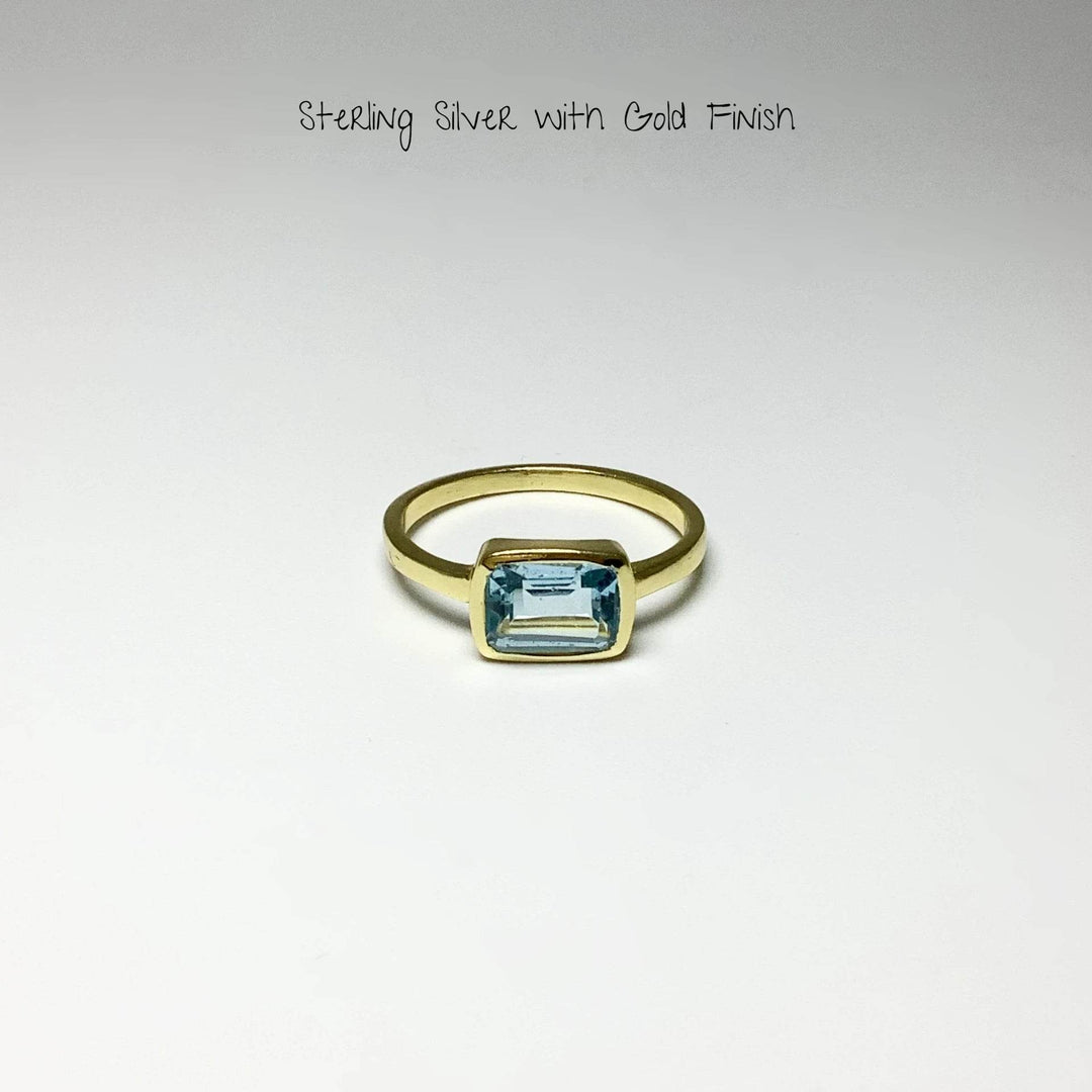 Blue Topaz Ring-Rocks and Gems Canada