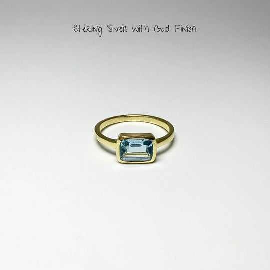 Blue Topaz Ring-Rocks and Gems Canada
