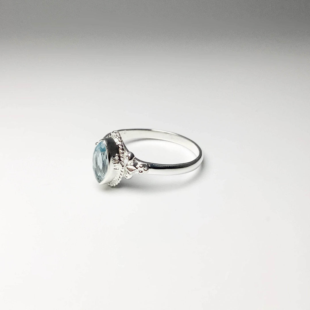 Blue Topaz Ring-Rocks and Gems Canada