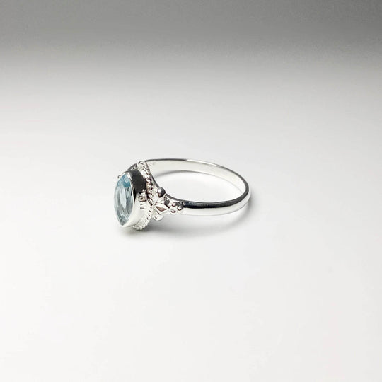 Blue Topaz Ring-Rocks and Gems Canada