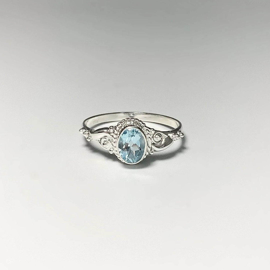 Blue Topaz Ring-Rocks and Gems Canada