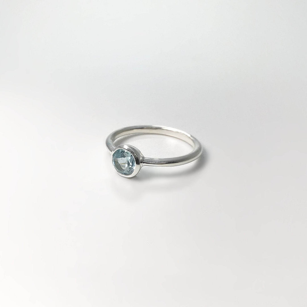Blue Topaz Ring-Rocks and Gems Canada