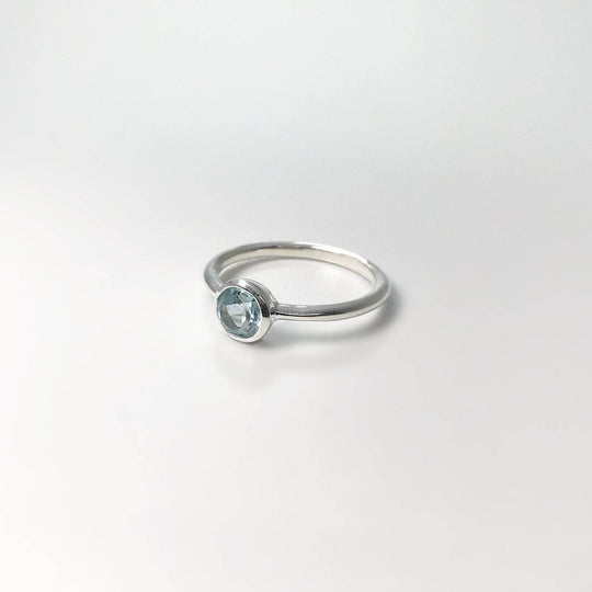 Blue Topaz Ring-Rocks and Gems Canada