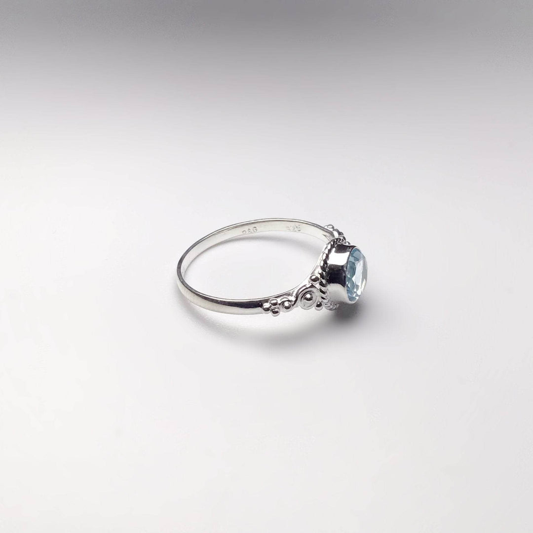 Blue Topaz Ring-Rocks and Gems Canada