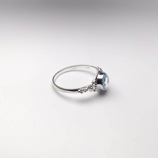 Blue Topaz Ring-Rocks and Gems Canada