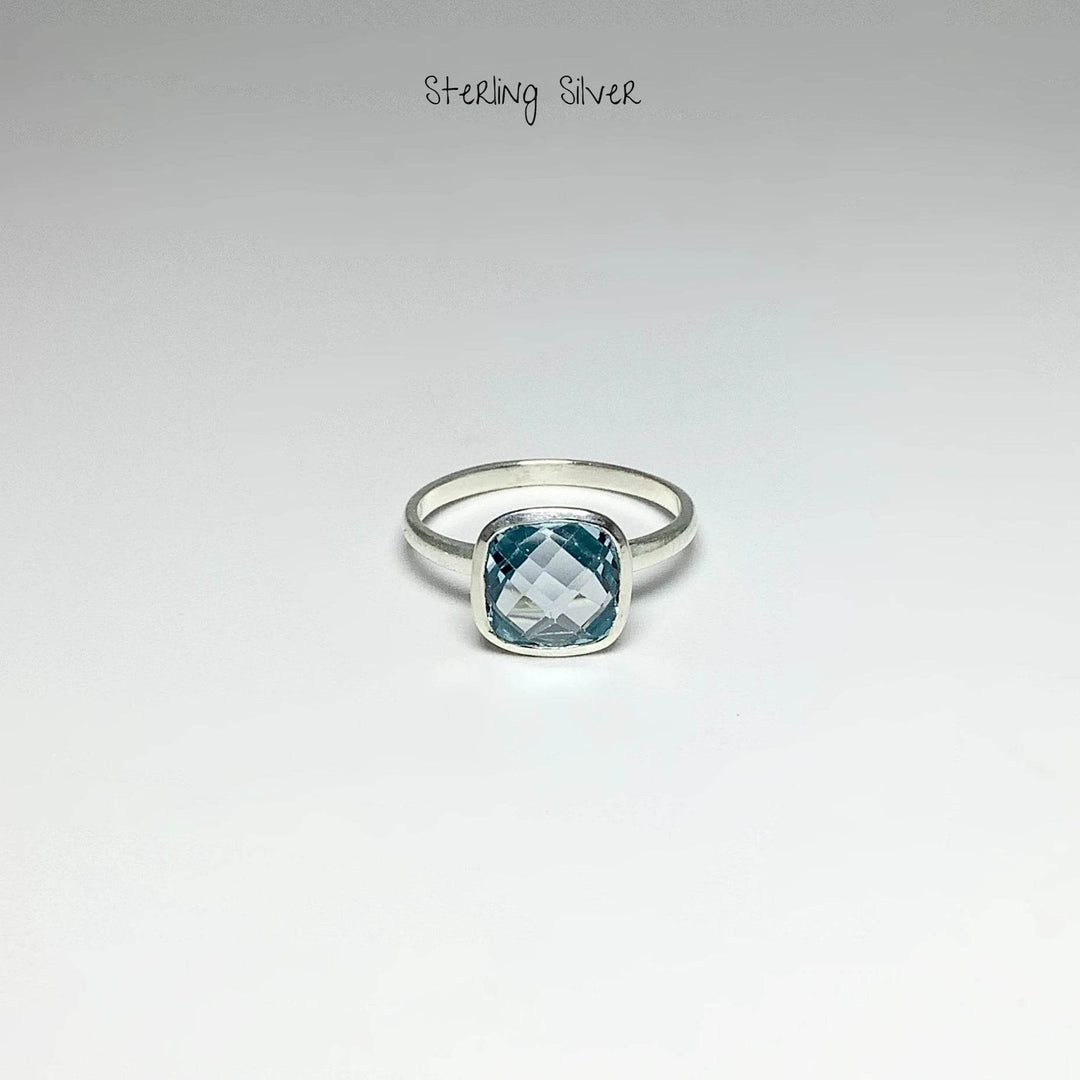 Blue Topaz Ring-Rocks and Gems Canada