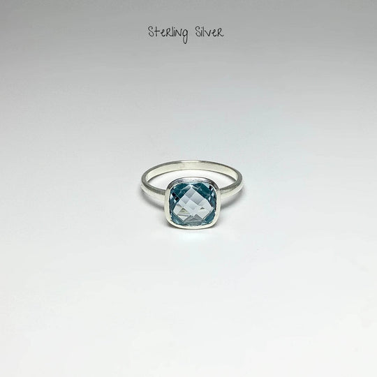 Blue Topaz Ring-Rocks and Gems Canada