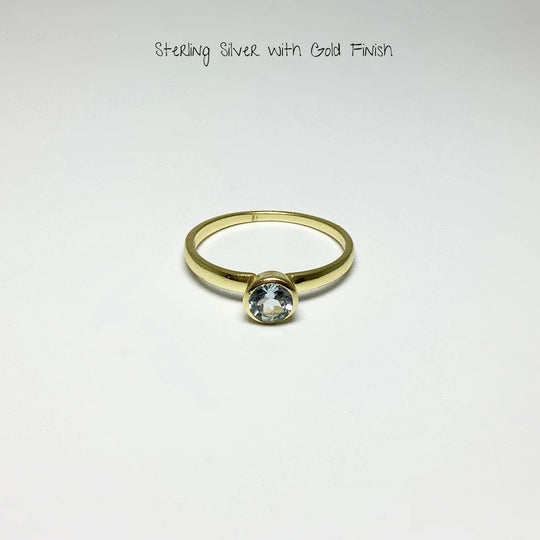 Blue Topaz Ring-Rocks and Gems Canada