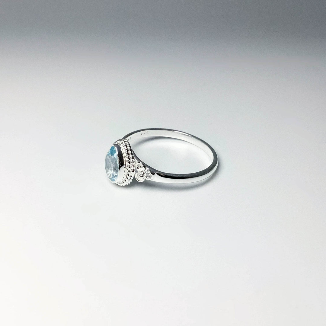 Blue Topaz Ring-Rocks and Gems Canada