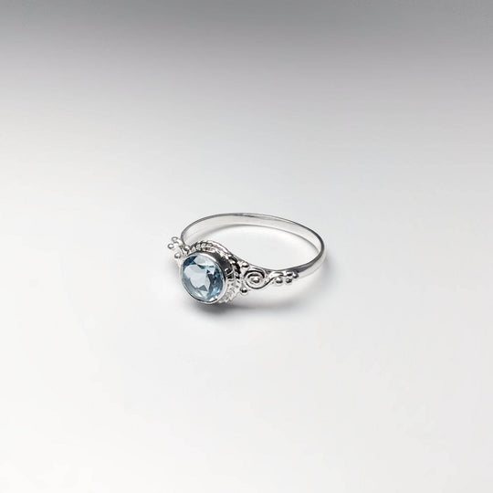 Blue Topaz Ring-Rocks and Gems Canada