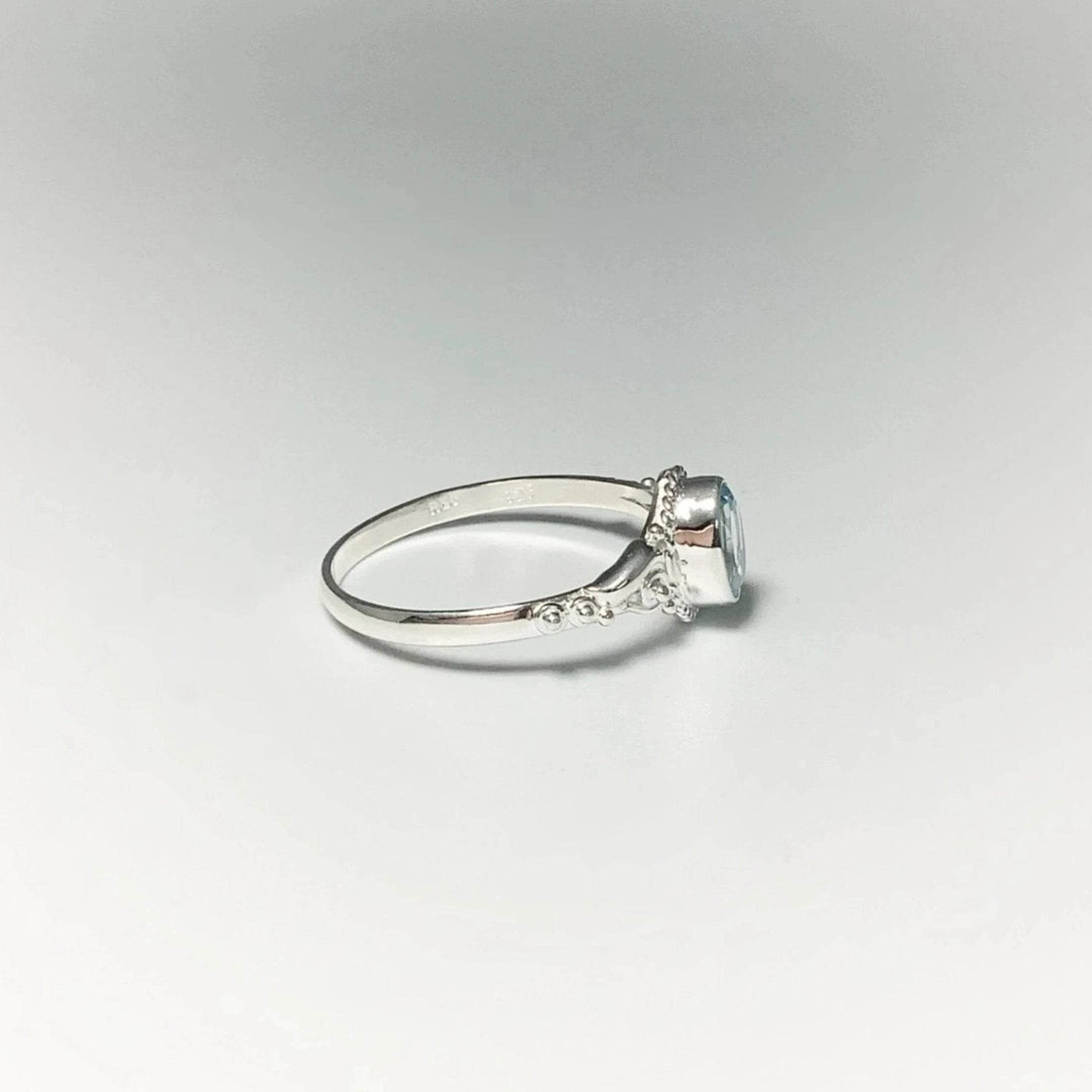 Blue Topaz Ring-Rocks and Gems Canada