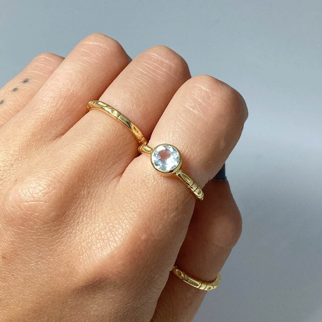 Blue Topaz Ring-Rocks and Gems Canada