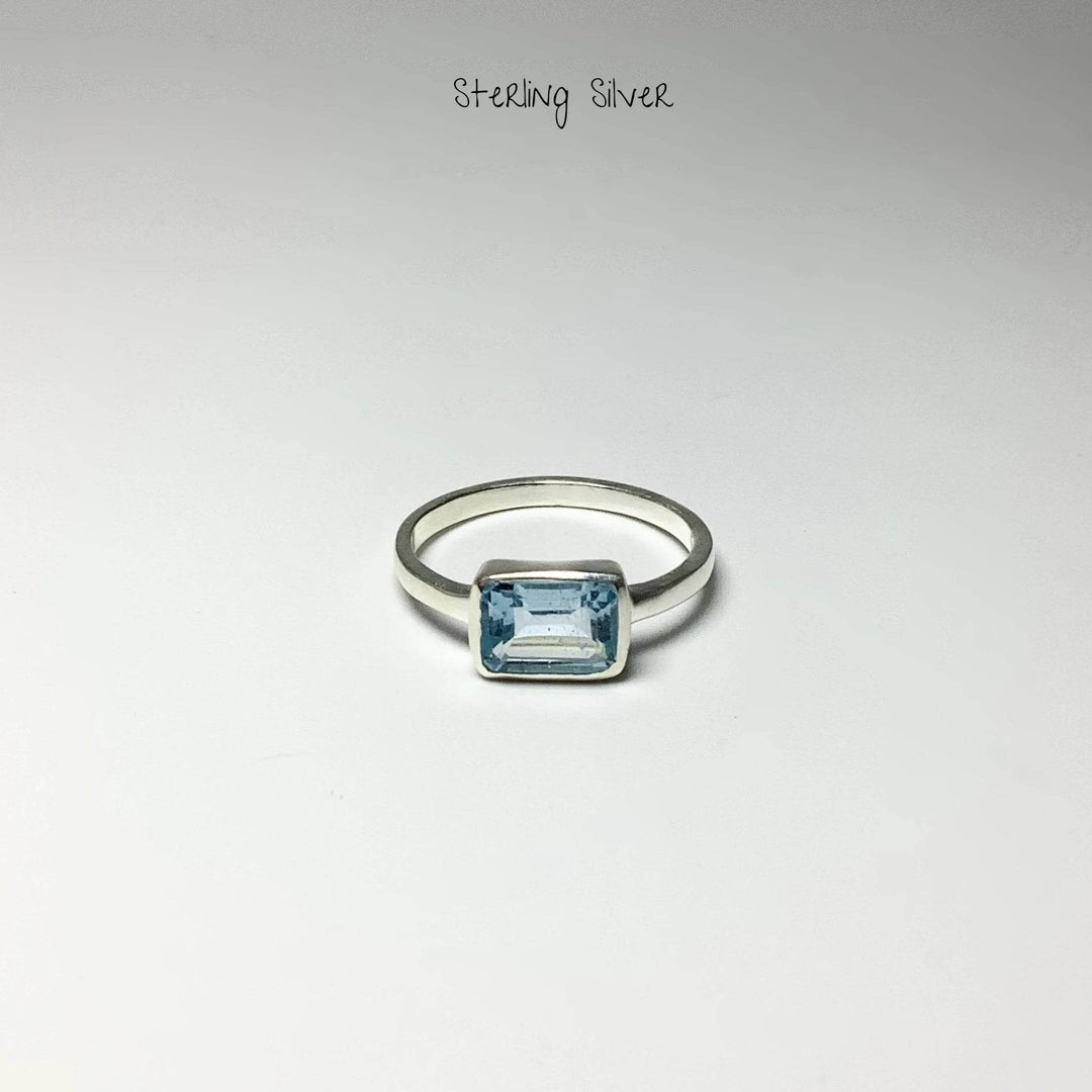 Blue Topaz Ring-Rocks and Gems Canada