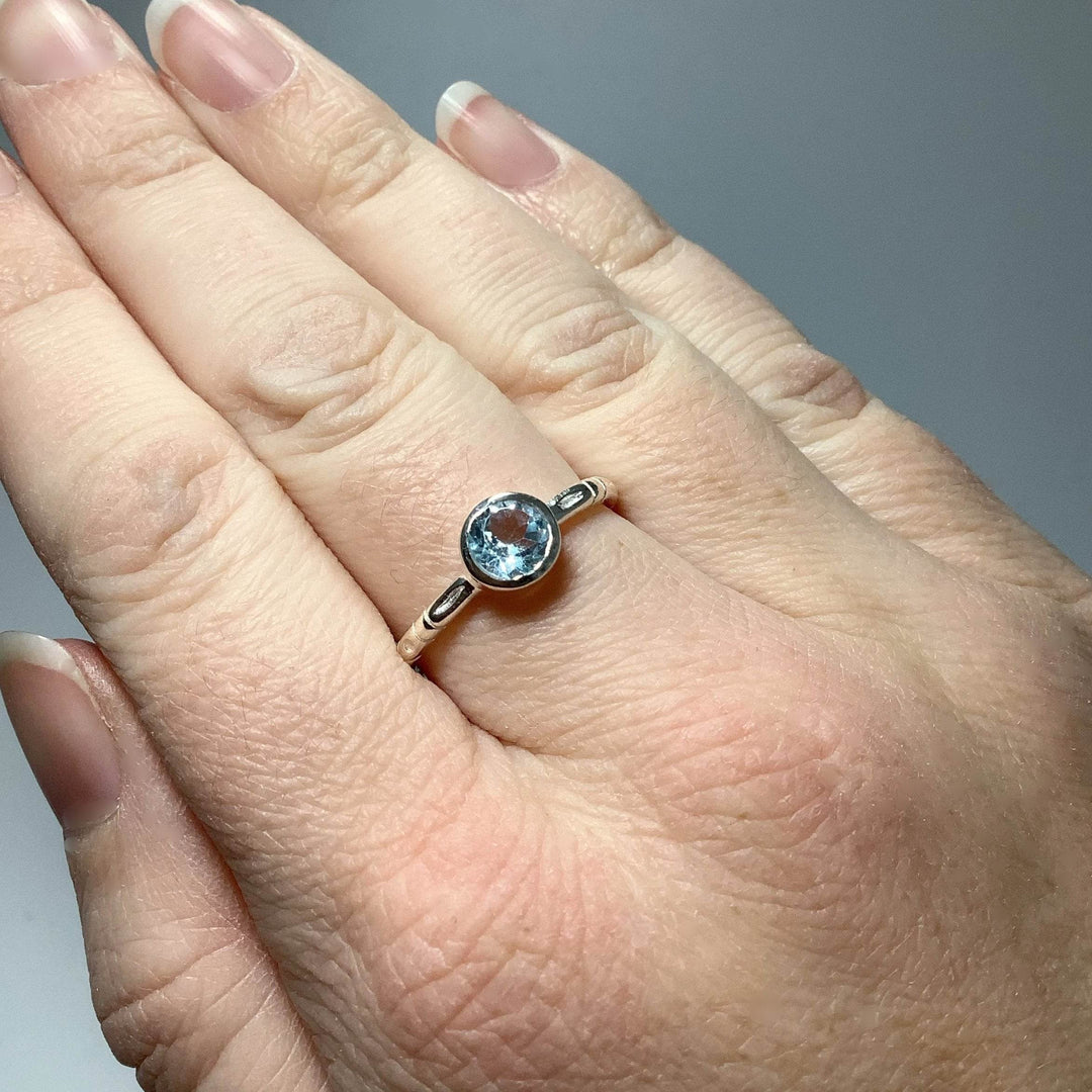 Blue Topaz Ring-Rocks and Gems Canada