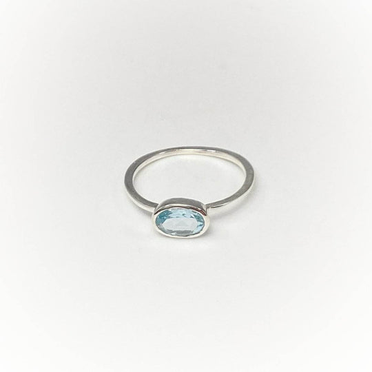 Blue Topaz Ring-Rocks and Gems Canada