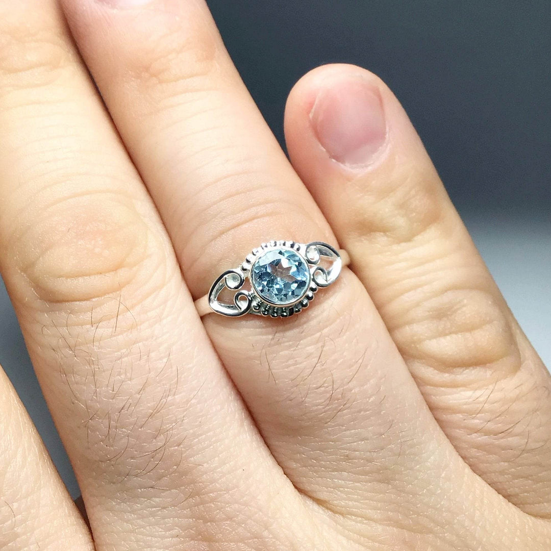 Blue Topaz Ring-Rocks and Gems Canada