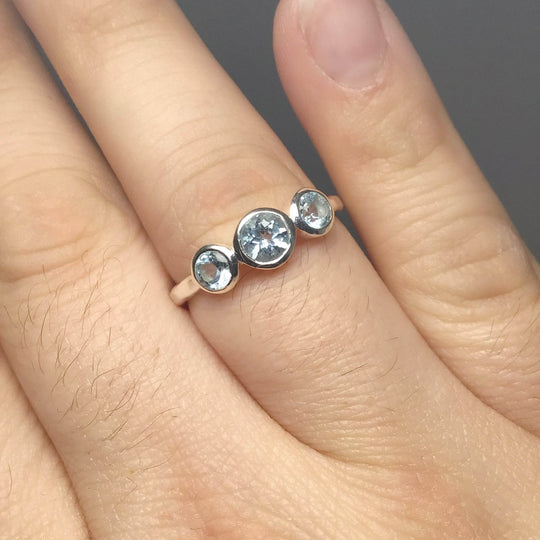 Blue Topaz Ring-Rocks and Gems Canada