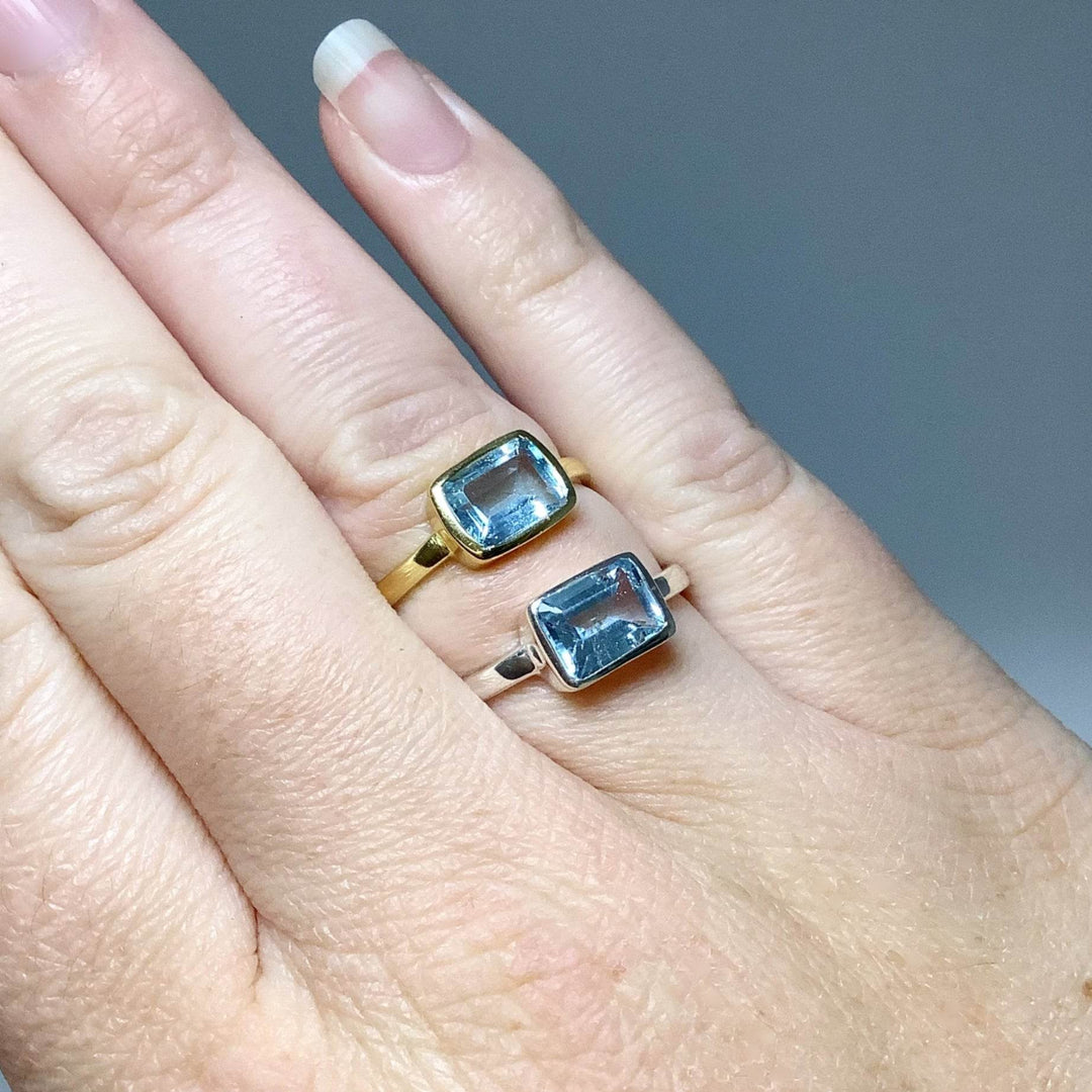 Blue Topaz Ring-Rocks and Gems Canada