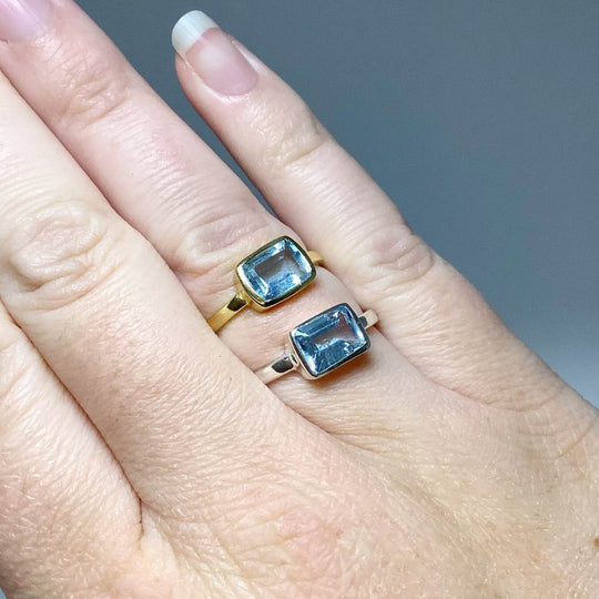 Blue Topaz Ring-Rocks and Gems Canada