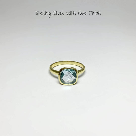 Blue Topaz Ring-Rocks and Gems Canada