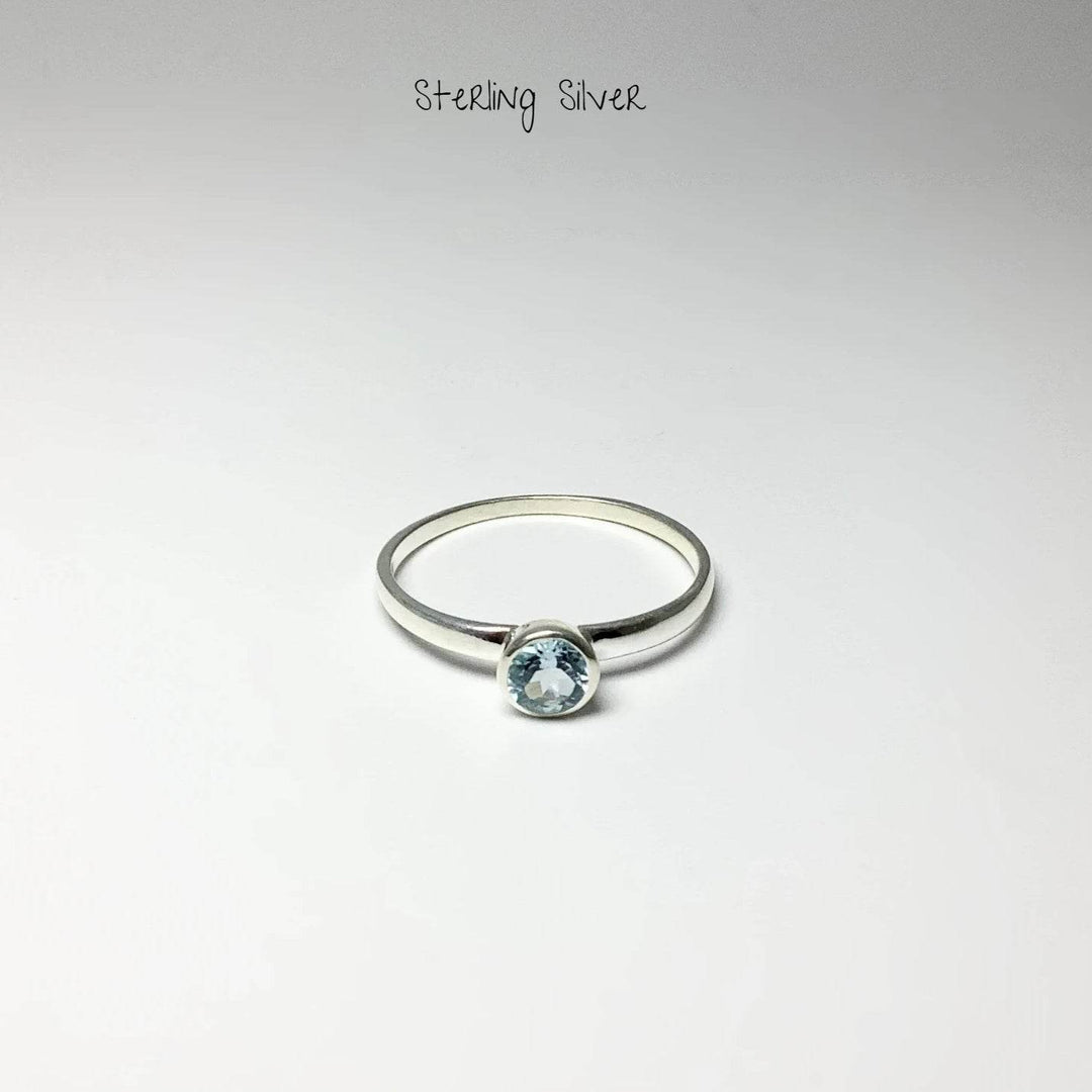 Blue Topaz Ring-Rocks and Gems Canada