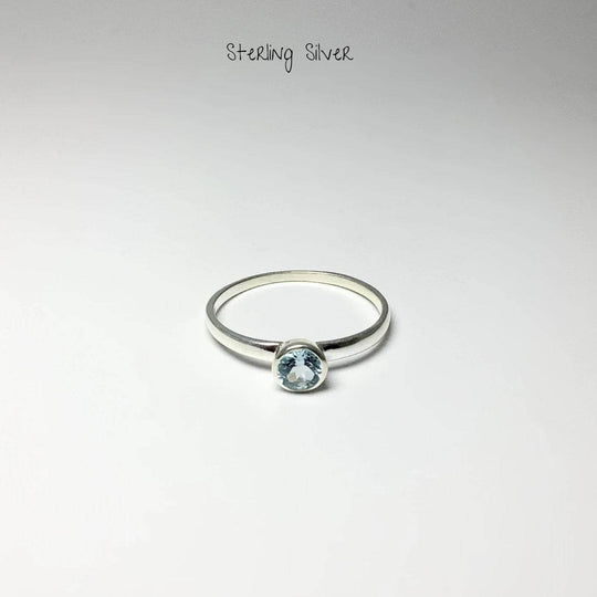 Blue Topaz Ring-Rocks and Gems Canada