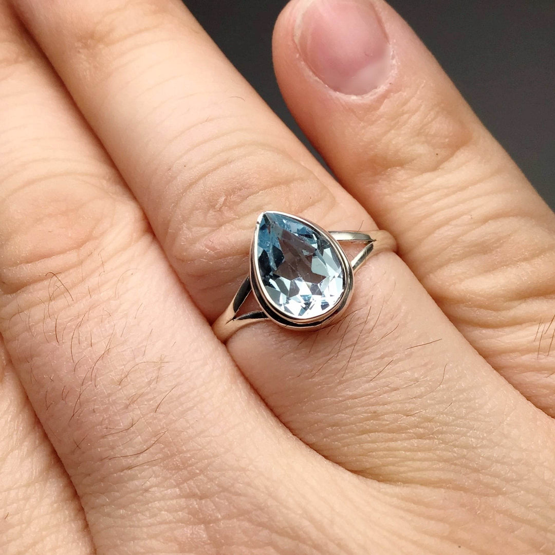 Blue Topaz Ring-Rocks and Gems Canada