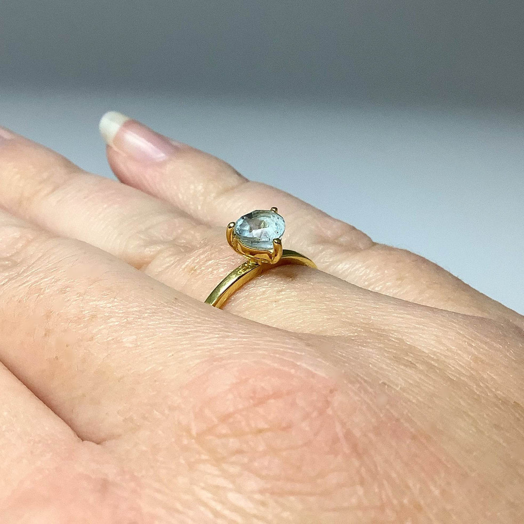 Blue Topaz Ring-Rocks and Gems Canada