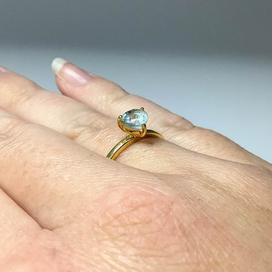 Blue Topaz Ring-Rocks and Gems Canada