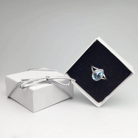 Blue Topaz Ring-Rocks and Gems Canada
