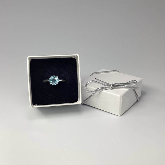 Blue Topaz Ring-Rocks and Gems Canada