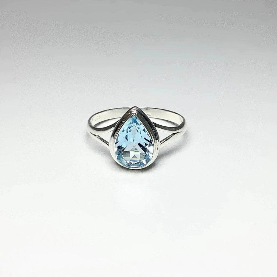 Blue Topaz Ring-Rocks and Gems Canada