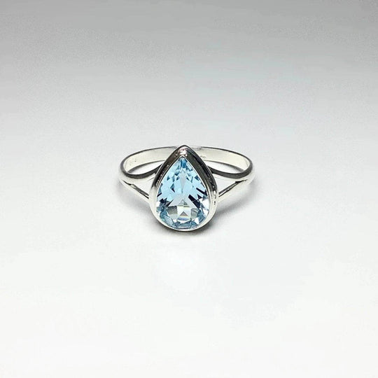 Blue Topaz Ring-Rocks and Gems Canada