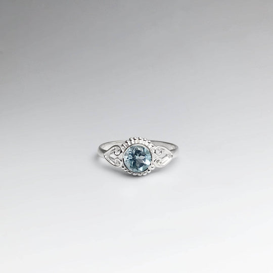 Blue Topaz Ring-Rocks and Gems Canada